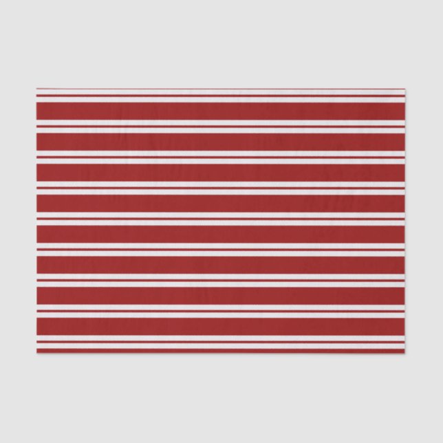 Christmas Candy Cane Stripes Seidenpapier (Vorderseite)