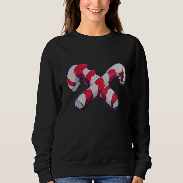 Christmas Candy Cane Sweatshirt (Vorderseite)