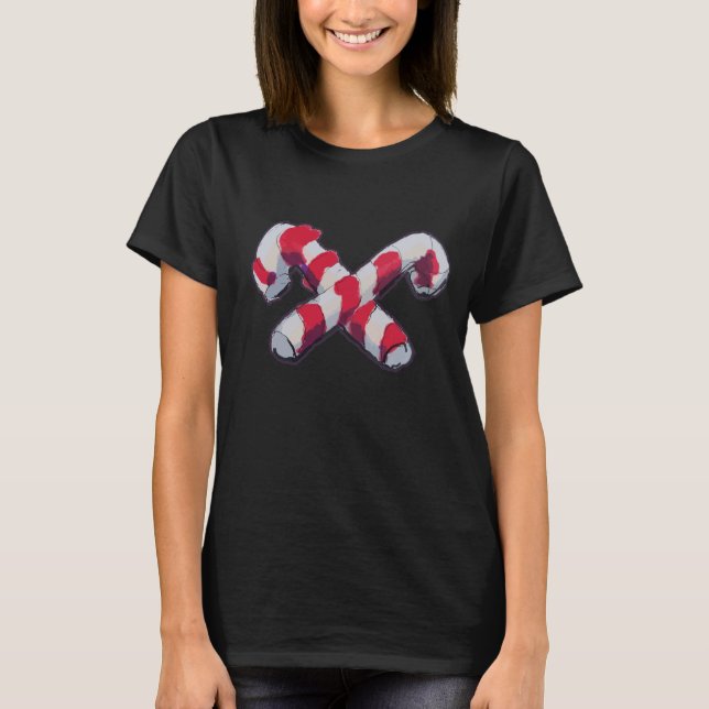Christmas Candy Cane T-Shirt (Vorderseite)