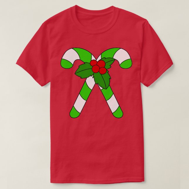 Christmas Candy Cane TShirt (Design vorne)