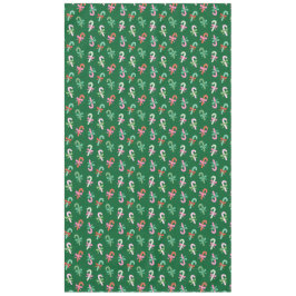 Christmas Candy Canes with Bows - Green Tischdecke