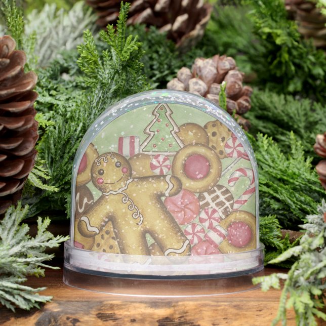 Christmas Candy Cookies Snow Globe  Schneekugeln (Winter)