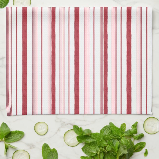Christmas Candy Striped Kitchen Towels Geschirrtuch (Gefaltet)