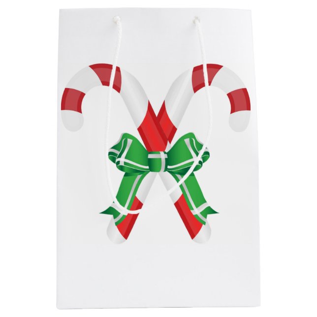 CHRISTMAS CANDYCANES MITTLERE GESCHENKTÜTE (Vorderseite)