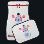 Christmas Car Mat Snowman Autofußmatte<br><div class="desc">Weihnachtswagenmatten,  Kinderwagen,  Snowman-Matten,  Santa Car Mats,  Elf-Autos, </div>