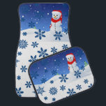 Christmas Car Mat Snowman Autofußmatte<br><div class="desc">Weihnachtswagenmatten,  Kinderwagen,  Snowman-Matten,  Santa Car Mats,  Elf-Autos, </div>