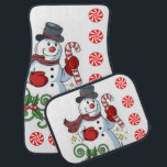 Christmas Car Mat Snowman Autofußmatte<br><div class="desc">Weihnachtswagenmatten,  Kinderwagen,  Snowman-Matten,  Santa Car Mats,  Elf-Autos, </div>