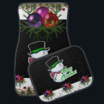 Christmas Car Mat Snowman Autofußmatte<br><div class="desc">Weihnachtswagenmatten,  Kinderwagen,  Snowman-Matten,  Santa Car Mats,  Elf-Autos, </div>