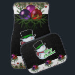 Christmas Car Mat Snowman Autofußmatte<br><div class="desc">Weihnachtswagenmatten,  Kinderwagen,  Snowman-Matten,  Santa Car Mats,  Elf-Autos, </div>
