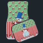 Christmas Car Mat Snowman Autofußmatte<br><div class="desc">Weihnachtswagenmatten,  Kinderwagen,  Snowman-Matten,  Santa Car Mats,  Elf-Autos, </div>