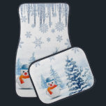 Christmas Car Mat Snowman Autofußmatte<br><div class="desc">Weihnachtswagenmatten,  Kinderwagen,  Snowman-Matten,  Santa Car Mats,  Elf-Autos, </div>