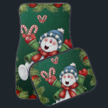 Christmas Car Mat Snowman Autofußmatte<br><div class="desc">Weihnachtswagenmatten,  Kinderwagen,  Snowman-Matten,  Santa Car Mats,  Elf-Autos, </div>
