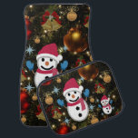 Christmas Car Mat Snowman Autofußmatte<br><div class="desc">Weihnachtswagenmatten,  Kinderwagen,  Snowman-Matten,  Santa Car Mats,  Elf-Autos, </div>