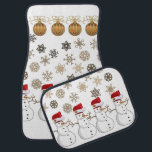 Christmas Car Mat Snowman Autofußmatte<br><div class="desc">Weihnachtswagenmatten,  Kinderwagen,  Snowman-Matten,  Santa Car Mats,  Elf-Autos, </div>