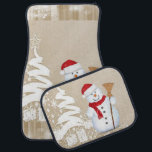 Christmas Car Mat Snowman Autofußmatte<br><div class="desc">Weihnachtswagenmatten,  Kinderwagen,  Snowman-Matten,  Santa Car Mats,  Elf-Autos, </div>