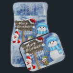 Christmas Car Mat Snowman Autofußmatte<br><div class="desc">Weihnachtswagenmatten,  Kinderwagen,  Snowman-Matten,  Santa Car Mats,  Elf-Autos, </div>