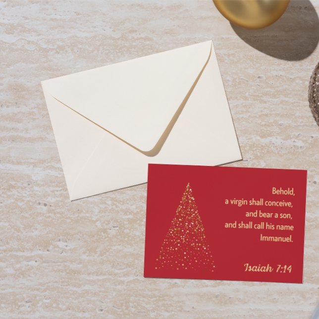 Christmas Card: Behold, a virgin shall conceive Mitteilungskarte (Von Creator hochgeladen)