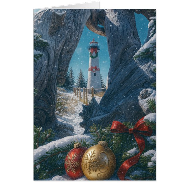 Christmas Card - Crisp Point Lighthouse  (Vorne)