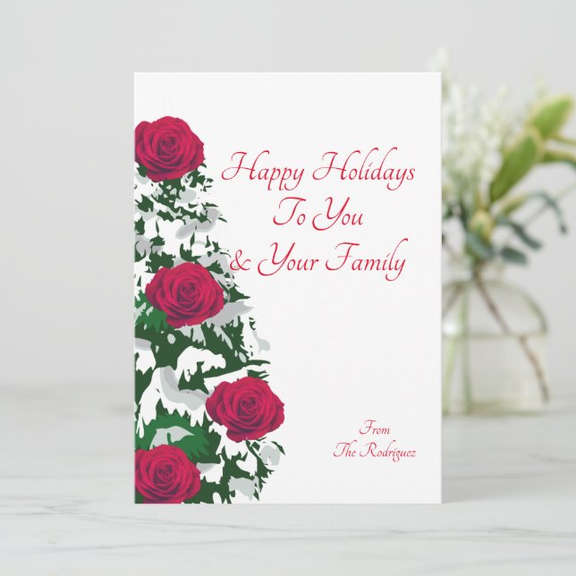 CHRISTMAS CARD EINLADUNG (Stehend Vorderseite)