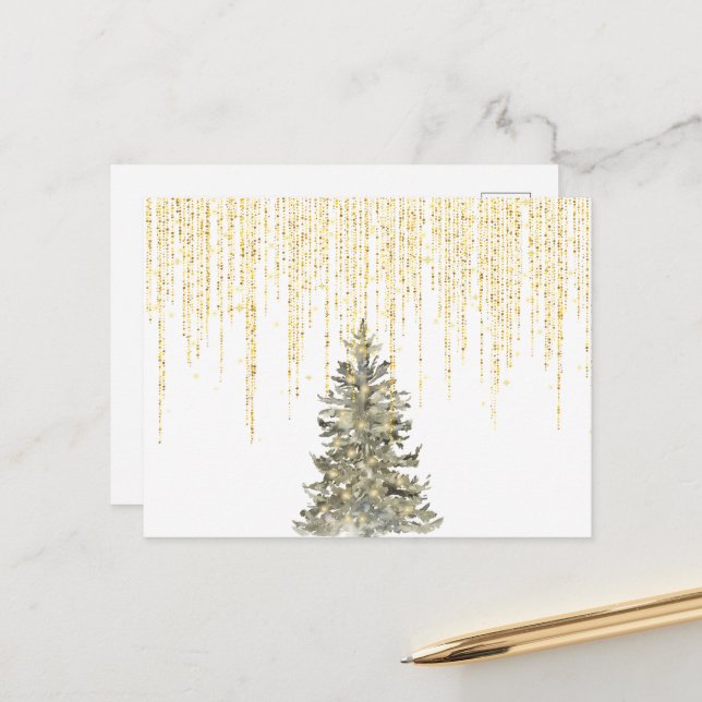 Christmas Card Feiertagspostkarte (Vorderseite/Rückseite Beispiel)