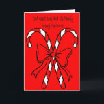 Christmas Card For Boss and His Family Feiertagskarte<br><div class="desc">Frohe Weihnachten</div>