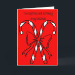 Christmas Card For Boss and His Family Feiertagskarte<br><div class="desc">Frohe Weihnachten</div>