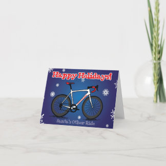 Christmas Card for Cyclists Feiertagskarte