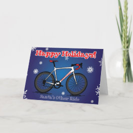 Christmas Card for Cyclists Feiertagskarte