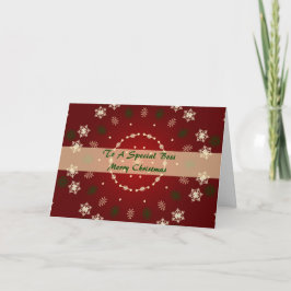 Christmas Card For Special Boss Feiertagskarte