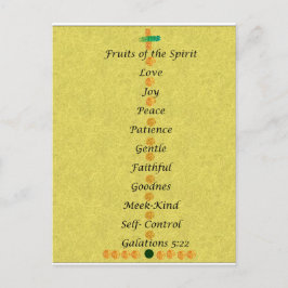 Christmas card- fruits of the spirit feiertagspostkarte
