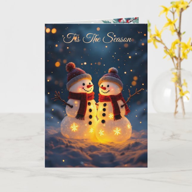 Christmas Card Karte (Gelbe Blume)