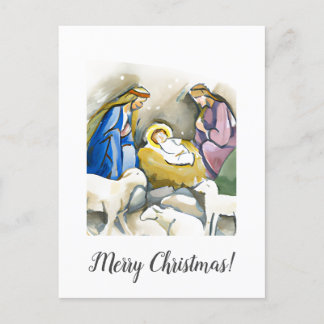 Christmas Card Merry Christmas Wishes Bethlehem F Postkarte