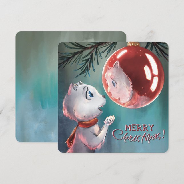 Christmas card - reflection - by Monika Marzec Mitteilungskarte (Vorne/Hinten)