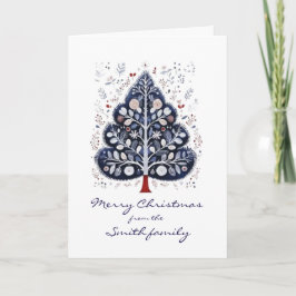 Christmas Card - Scandinavian Christmas Tree Feiertagskarte