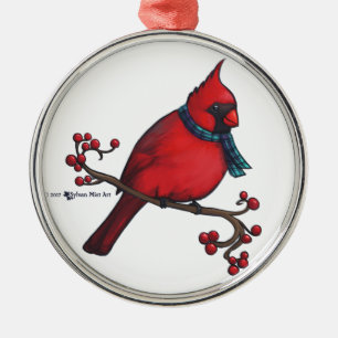 Christmas Cardinal Ornament Aus Metall