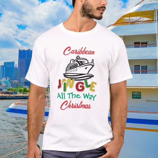 Christmas Caribbean Cruise Personalize T-Shirt (Von Creator hochgeladen)