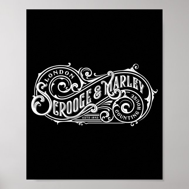 Christmas Carol Scrooge And Marley Counting House  Poster (Vorne)