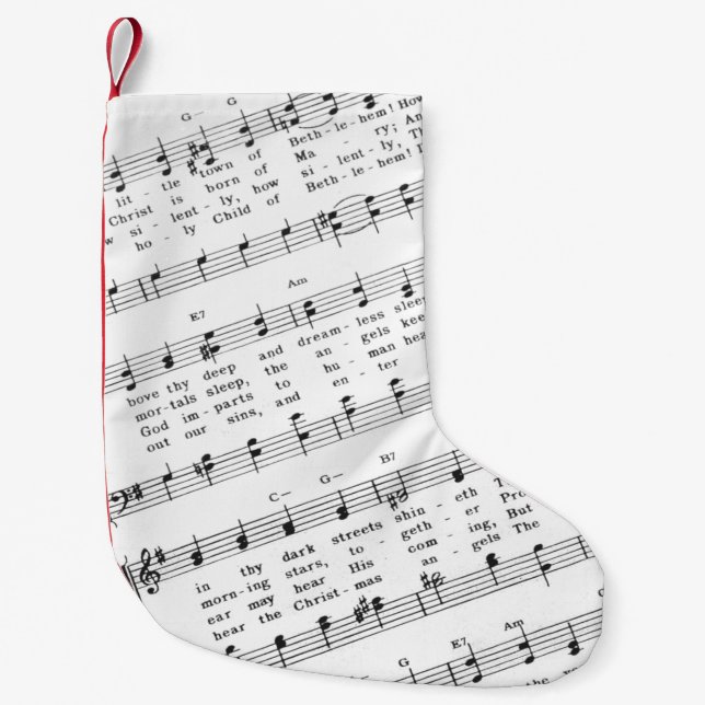 Christmas Carol Sheet Music Kleiner Weihnachtsstrumpf (Vorderseite)