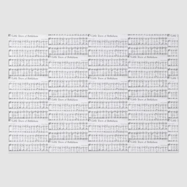 Christmas Carol Sheet Music Seidenpapier (Vorderseite)