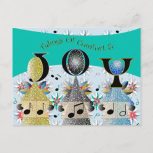 Christmas Carolers Angels Sänger Feiertagspostkarte