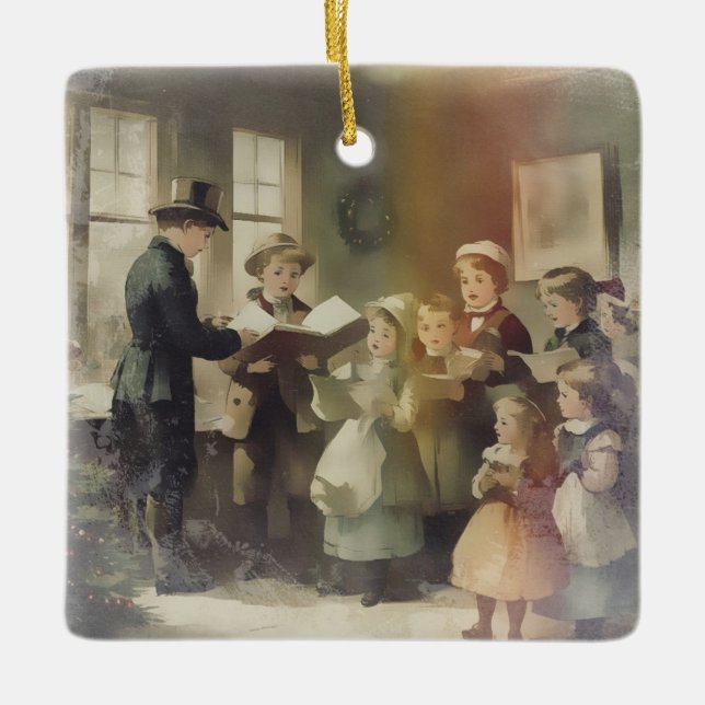 Christmas Carols from long past Keramikornament (Vorderseite)