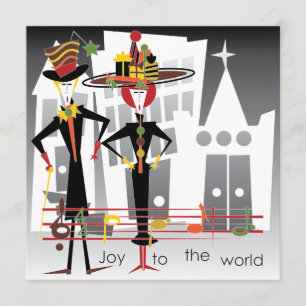 Christmas Carols Joy Card/Einladung Einladung