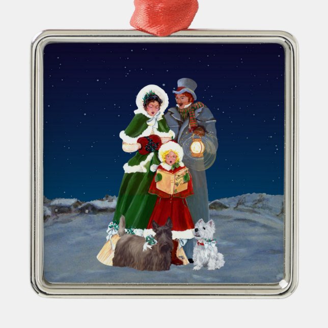 Christmas Carols Ornament Aus Metall (Vorne)