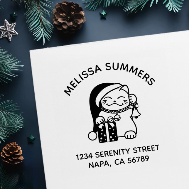 Christmas Cat Arch Address Permastempel (Von Creator hochgeladen)