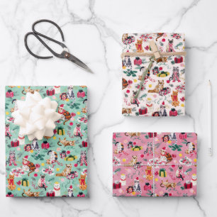 CHRISTMAS CAT CHAOS GESCHENKPAPIER SET