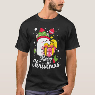 Christmas Cat Frohe Weihnachts-Party Santa Christm T-Shirt