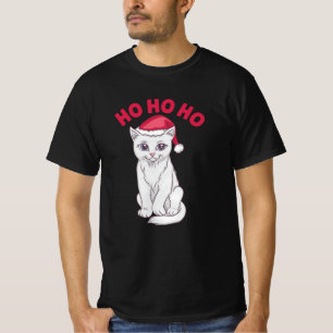 Christmas Cat Ho Ho Ho T-Shirt