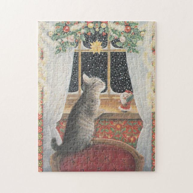 CHRISTMAS CAT JIG SAW PUZZLE (Vertikal)