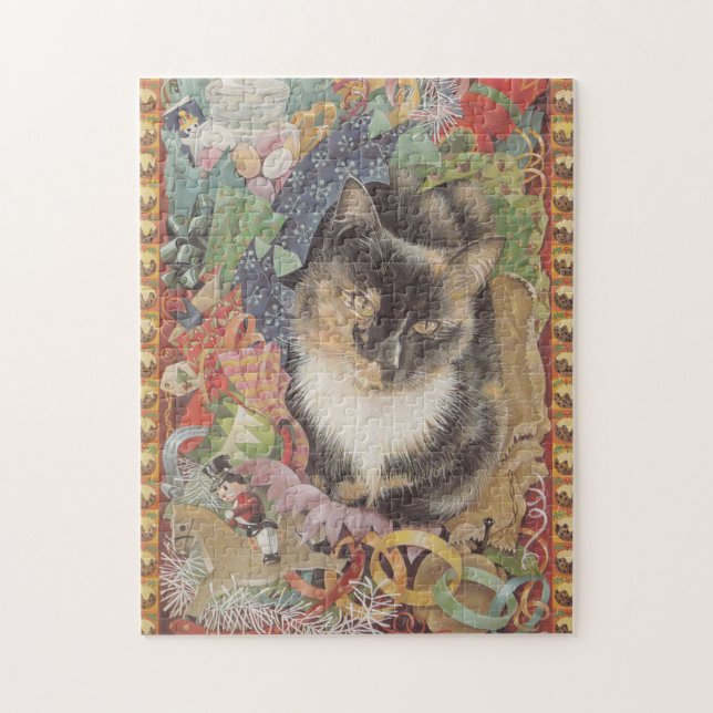 CHRISTMAS CAT JIG SAW PUZZLE (Vertikal)