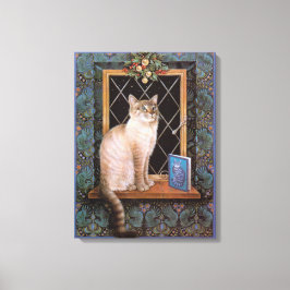 CHRISTMAS CAT-MALERIE LEINWANDDRUCK